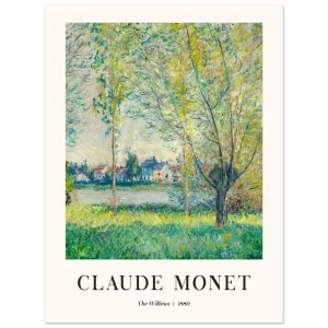 Artfulprints Poster Claude Monet – The willows – 30×40 cm – Groen Artfulprints Poster Claude Monet – The willows – 30×40 cm – Groen