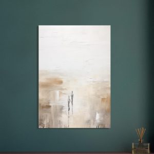 Artfulprints Poster Abstract – Silhouettes – 70×100 cm – Taupe