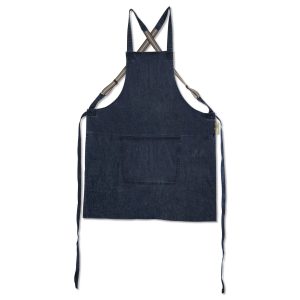 Dutchdeluxes Schort met Bretellen Blauw Denim EASY WEAR (horeca) Dutchdeluxes Schort met Bretellen Blauw Denim EASY WEAR (horeca)