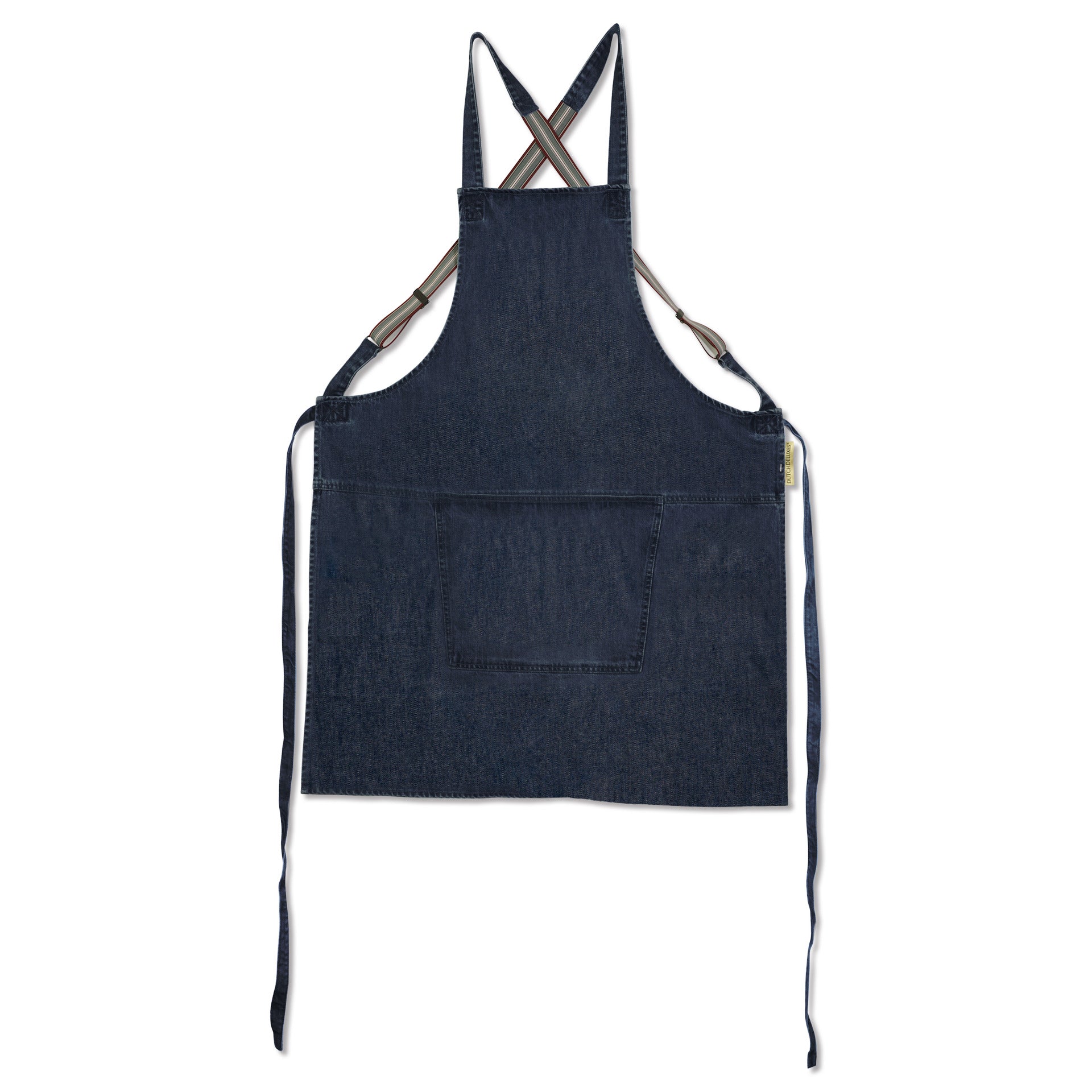 Dutchdeluxes Schort met Bretellen Blauw Denim EASY WEAR (horeca)