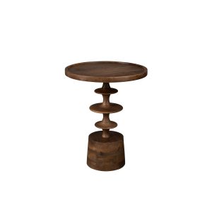 Dutchbone Cath Bijzettafel Rond 46 cm Mangohout – Bruin