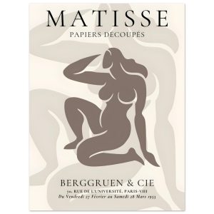 Artfulprints Poster Matisse – Shapes of her – 30×40 cm – Taupe Artfulprints Poster Matisse – Shapes of her – 30×40 cm – Taupe