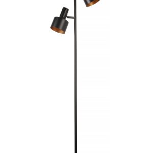 Artdelight vloerlamp Twinkle – 2 lichts – 28 x 150 cm – zwart Artdelight vloerlamp Twinkle – 2 lichts – 28 x 150 cm – zwart