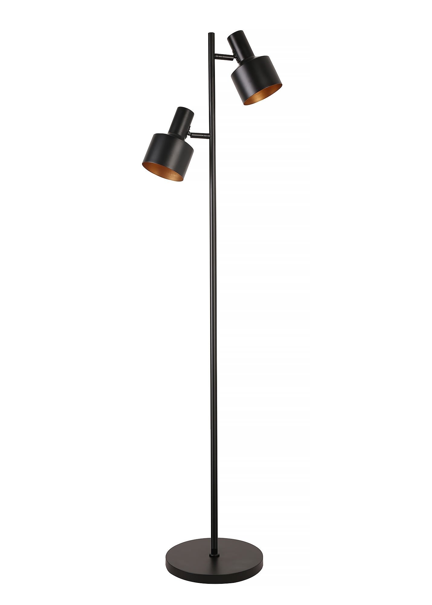Artdelight vloerlamp Twinkle - 2 lichts - 28 x 150 cm - zwart