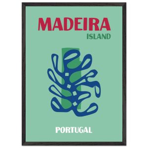 Artfulprints Poster met Lijst Portugal – Madeira – 50×70 cm – Groen Artfulprints Poster met Lijst Portugal – Madeira – 50×70 cm – Groen