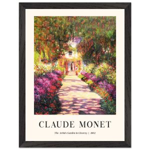 Artfulprints Poster met Lijst Claude Monet – The artist's garden in Gi
