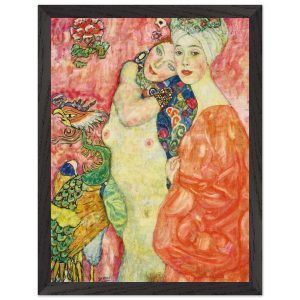 Artfulprints Poster met Lijst Gustav Klimt – The women friends – 30×40 Artfulprints Poster met Lijst Gustav Klimt – The women friends – 30×40
