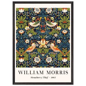 Artfulprints Poster met Lijst William Morris – Strawberry thief – 50×7 Artfulprints Poster met Lijst William Morris – Strawberry thief – 50×7