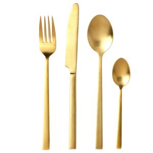 Bitz Bestekset messing met gematteerde afwerking (16-delig) Bitz Bestekset messing met gematteerde afwerking (16-delig)