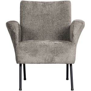 WOOOD fauteuil Muse – Polyester – Taupe – 77x73x70 WOOOD fauteuil Muse – Polyester – Taupe – 77x73x70