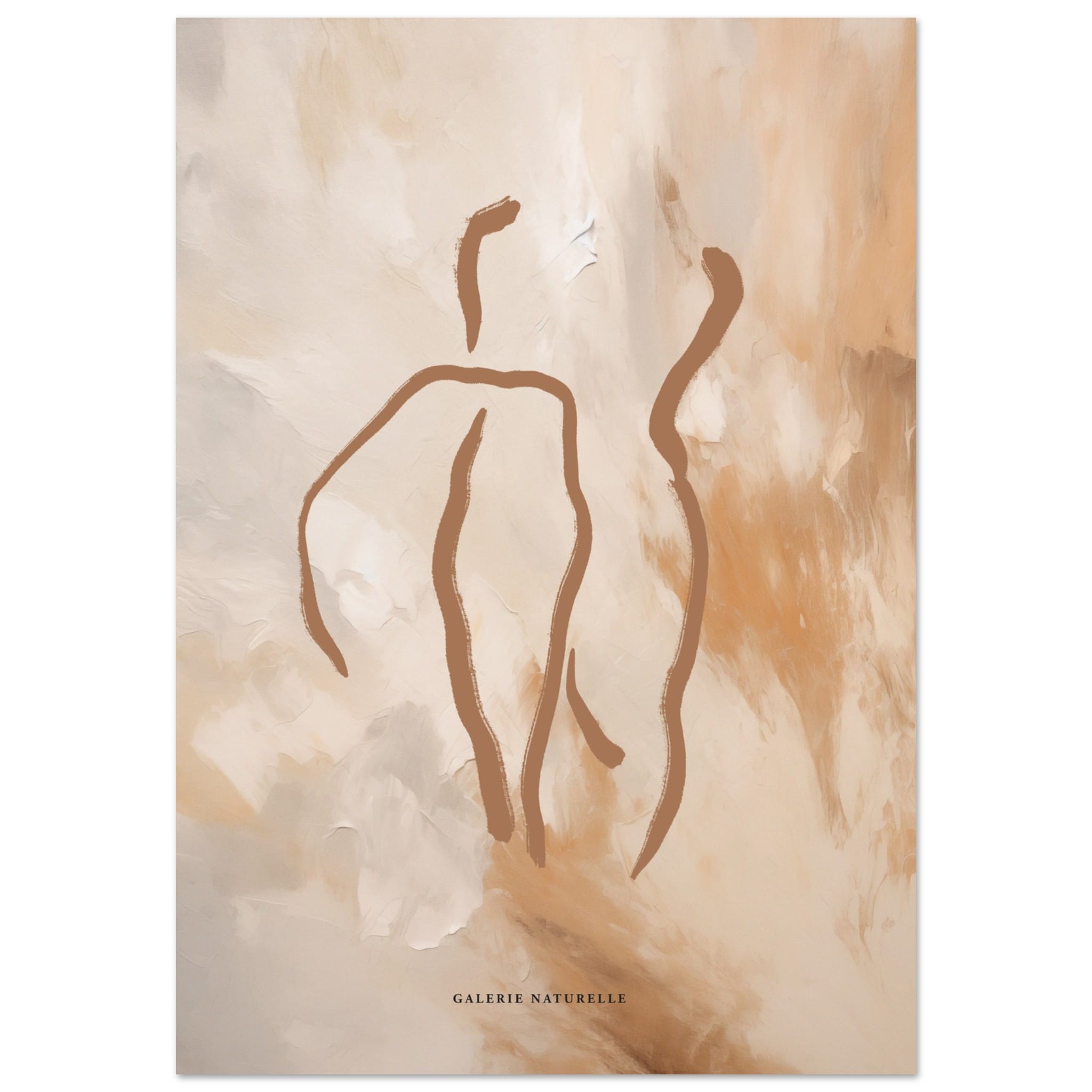 Artfulprints Abstract - Golden touch 3 poster 70x100 cm