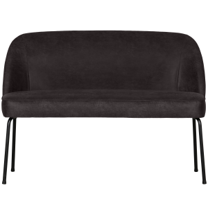 WOOOD eetbank Vogue- Leer – Zwart – 83x120x59 WOOOD eetbank Vogue- Leer – Zwart – 83x120x59