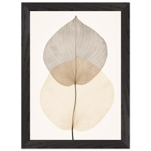 Artfulprints Poster met Lijst Japandi leaf – A4 21×29.7 cm – Taupe Artfulprints Poster met Lijst Japandi leaf – A4 21×29.7 cm – Taupe
