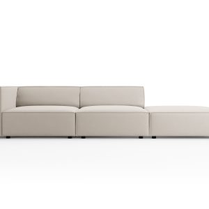Cosmopolitan Design Rechte bank Arendal 4-zits, flueel, ecru – 102×262 Cosmopolitan Design Rechte bank Arendal 4-zits, flueel, ecru – 102×262