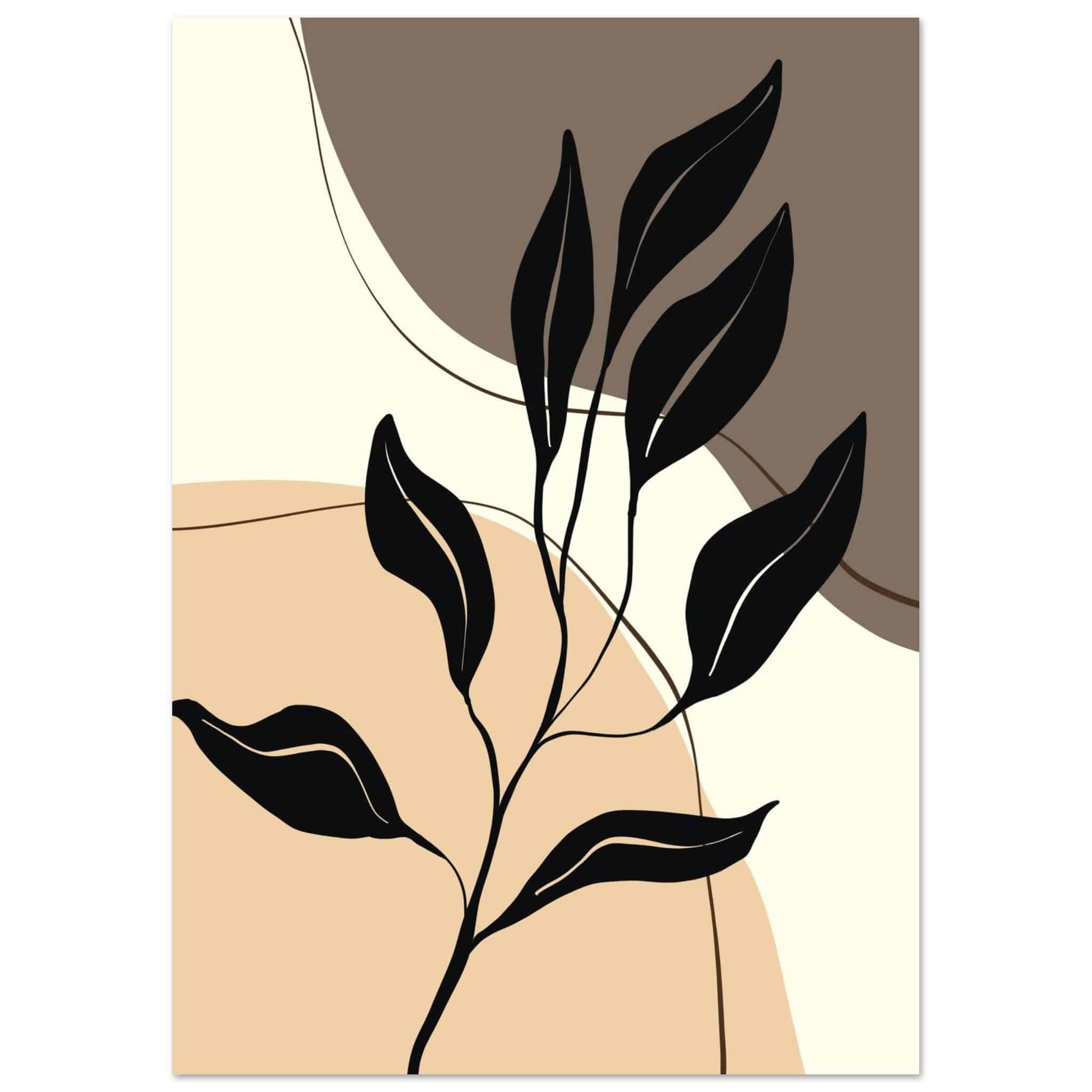 Artfulprints Poster Boho – Graphic nature - A4 21x29.7 cm - Meerkleuri