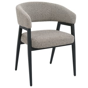 DÉJA Living Eetkamerstoel Fureso – Taupe/Zwart – Set van 2 DÉJA Living Eetkamerstoel Fureso – Taupe/Zwart – Set van 2
