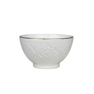 Chabi Chic Schaaltje – Empreinte – wit/goud – keramiek – Ø 9 cm x H 10 Chabi Chic Schaaltje – Empreinte – wit/goud – keramiek – Ø 9 cm x H 10