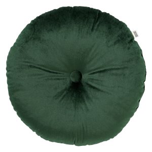 OLLY – sierkussen Ø38 cm – rond velvet – Mountain View – groen OLLY – sierkussen Ø38 cm – rond velvet – Mountain View – groen
