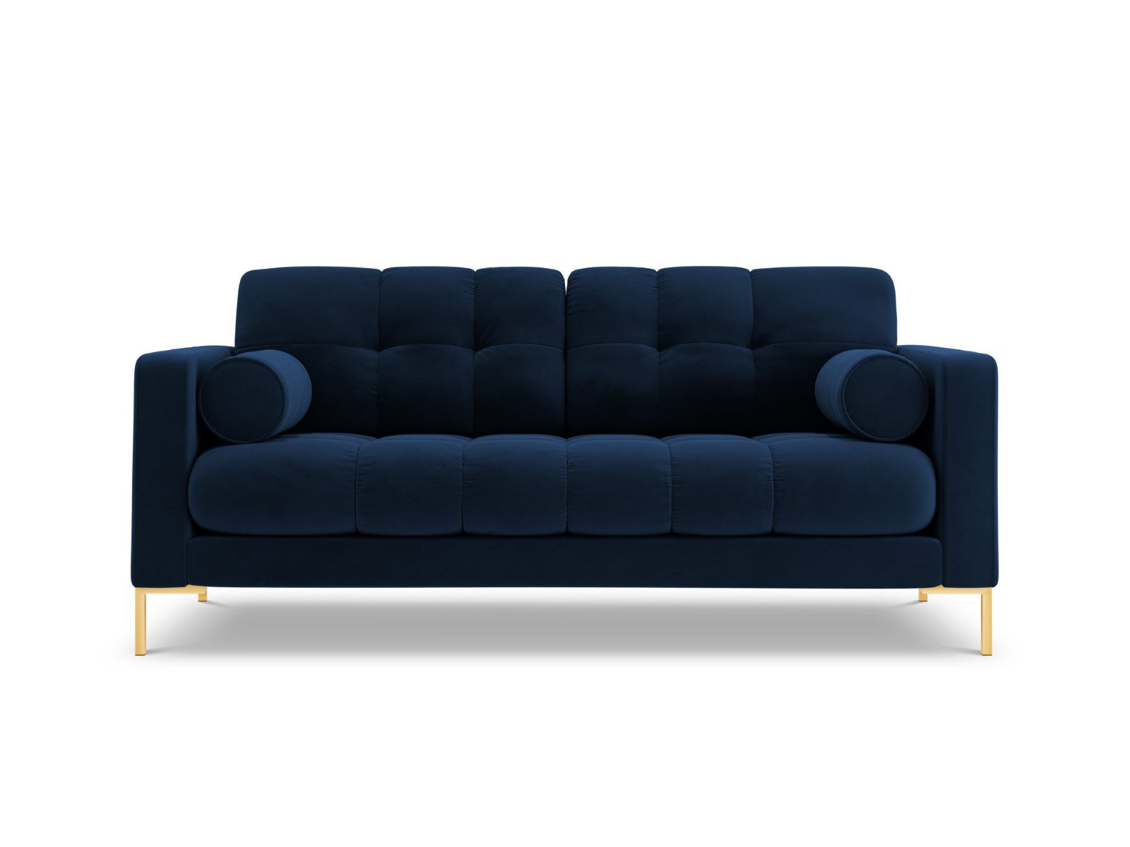 Cosmopolitan Design Bank Bali 2-zits, flueel, koningsblauw - 96x152x75