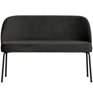 WOOOD eetbank Vogue- Velvet – Zwart – 82,5x120x59 WOOOD eetbank Vogue- Velvet – Zwart – 82,5x120x59