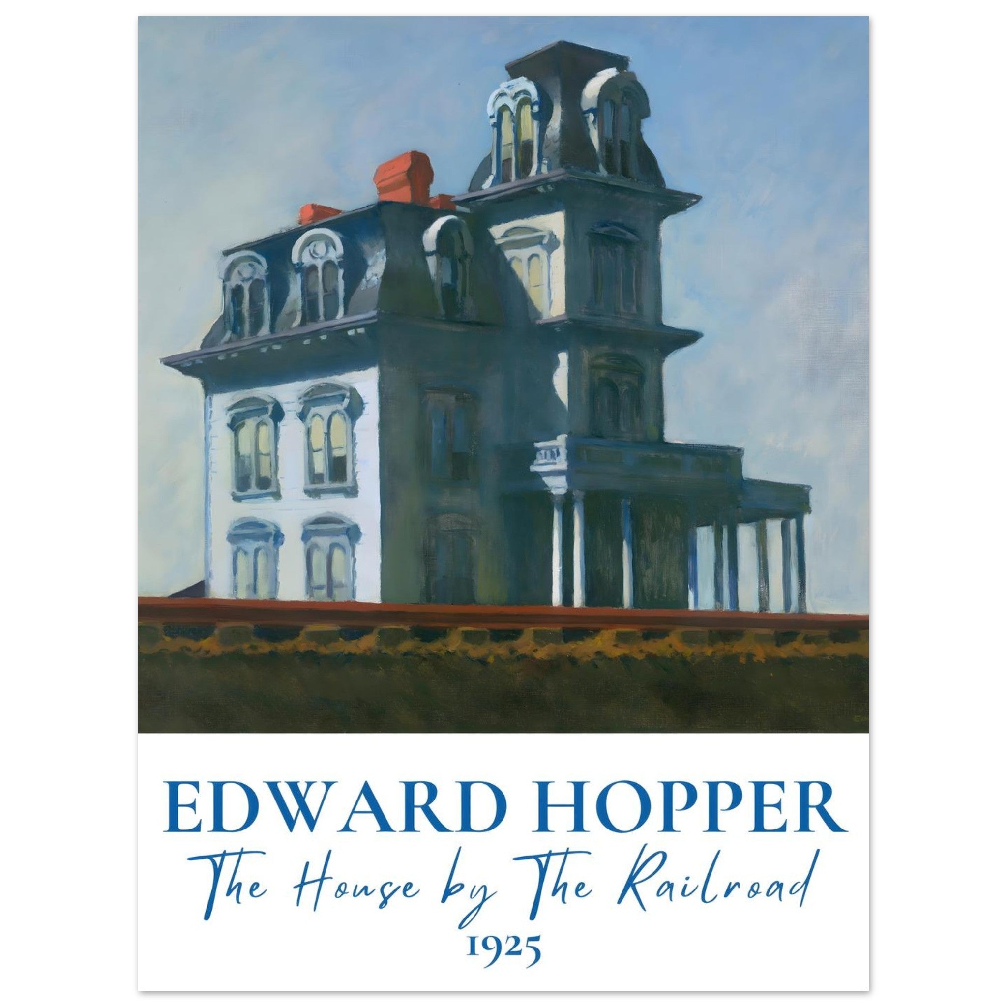 Artfulprints Poster Edward Hopper - The house by the railroad - 30x40