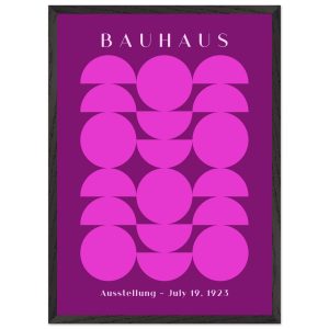 Artfulprints Poster met Lijst Bauhaus – Ausstellung 1923 – 50×70 cm –