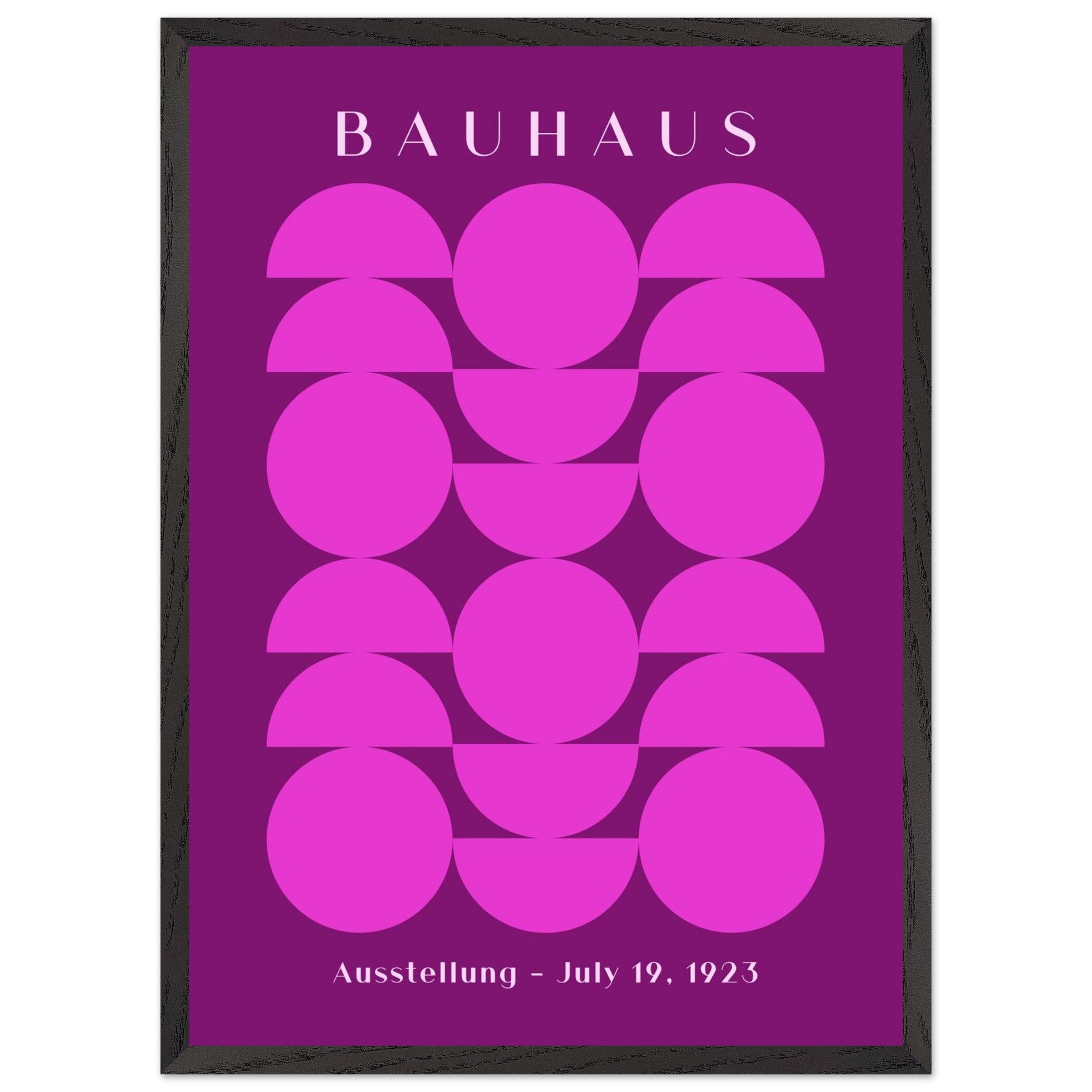 Artfulprints Poster met Lijst Bauhaus - Ausstellung 1923 - 50x70 cm -