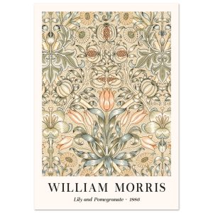 Artfulprints Poster William Morris – Lily and pomegranate 1886 – 70×10