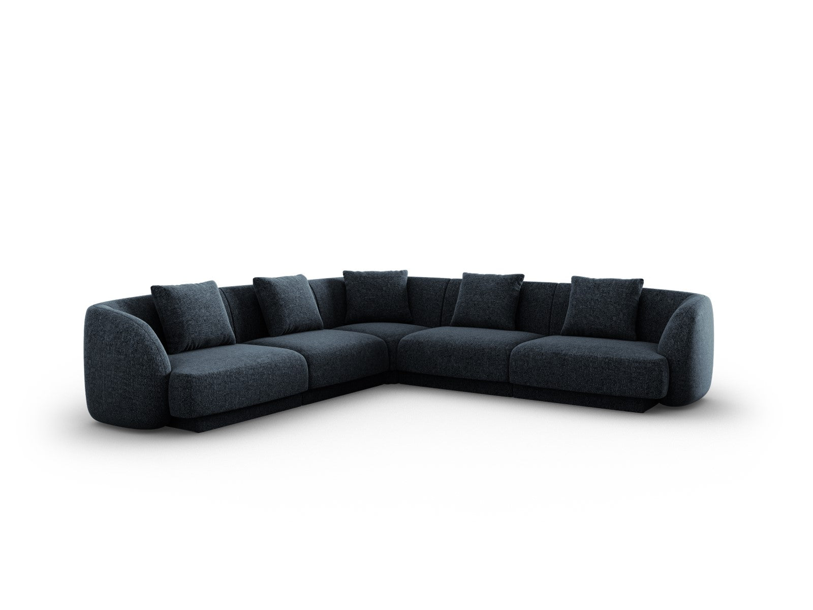 Cosmopolitan Design Symmetrische hoekbank Tulum 5-zits, chenille, koni