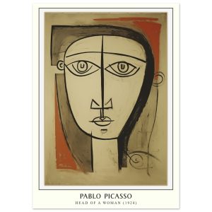 Artfulprints Poster Pablo Picasso – Head of a woman – 50×70 cm – Bruin Artfulprints Poster Pablo Picasso – Head of a woman – 50×70 cm – Bruin