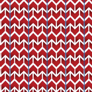 Catchii Behang Ikat Arrows red/white Catchii Behang Ikat Arrows red/white