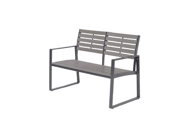 Detroit parkbank - aluminium - polywood - 122 cm