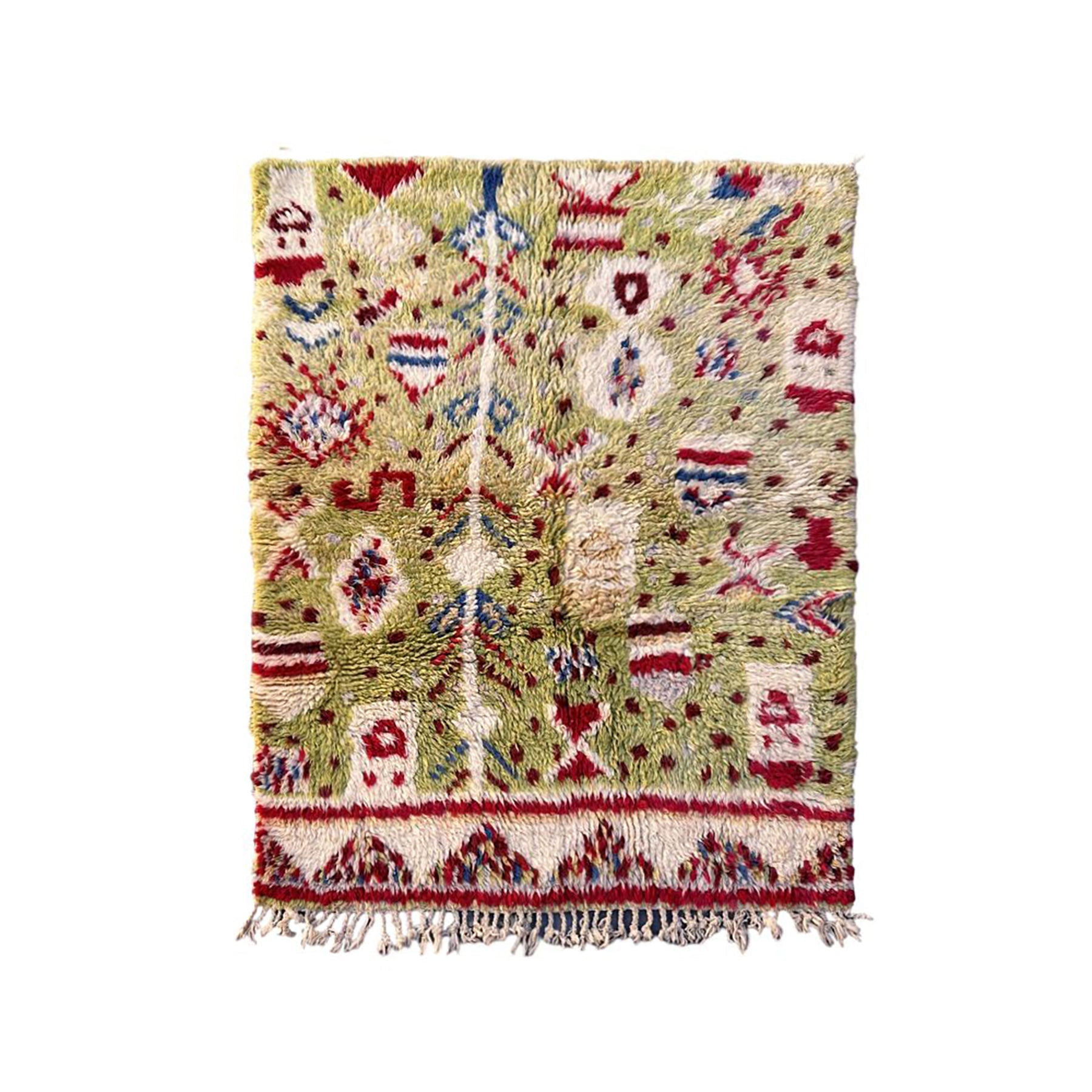 AFK Living vloerkleed Berber - handgemaakt - Wol - 109 x 147 cm