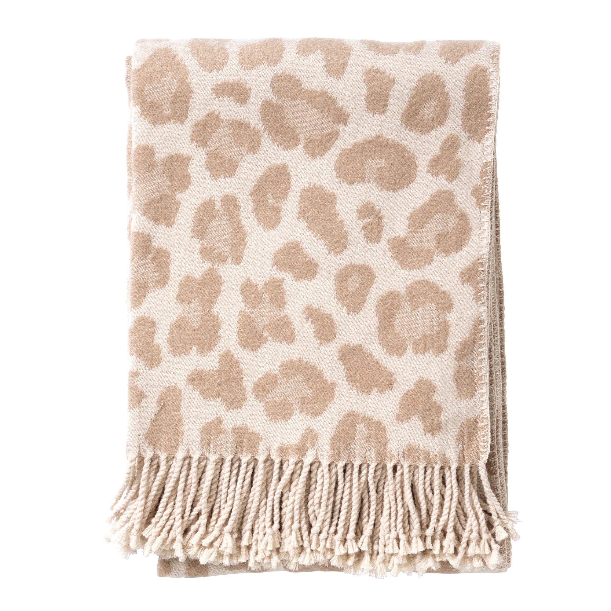 JOLIE - Plaid 140x180 cm - Pumice Stone - beige - panter dessin - fran