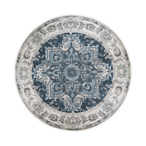 Artichok Valerie Vloerkleed Vintage Ø 200 cm – Blauw Artichok Valerie Vloerkleed Vintage Ø 200 cm – Blauw