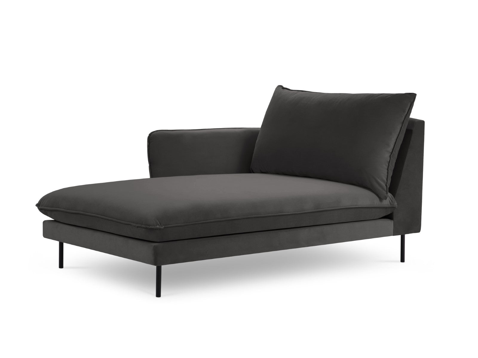 Cosmopolitan Design linker meridiaan Vienna flueel, donkergrijs - 170x