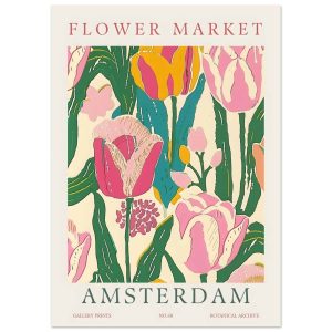 Artfulprints Poster Flower market – Amsterdam II – 50×70 cm – Meerkleu Artfulprints Poster Flower market – Amsterdam II – 50×70 cm – Meerkleu