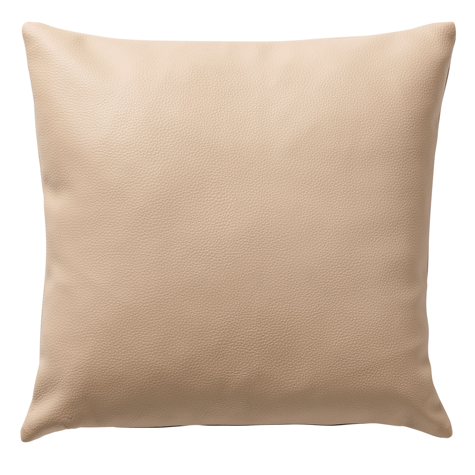 JARED - kussenhoes 45x45 cm - leerlook - effen kleur - Irish Cream - b