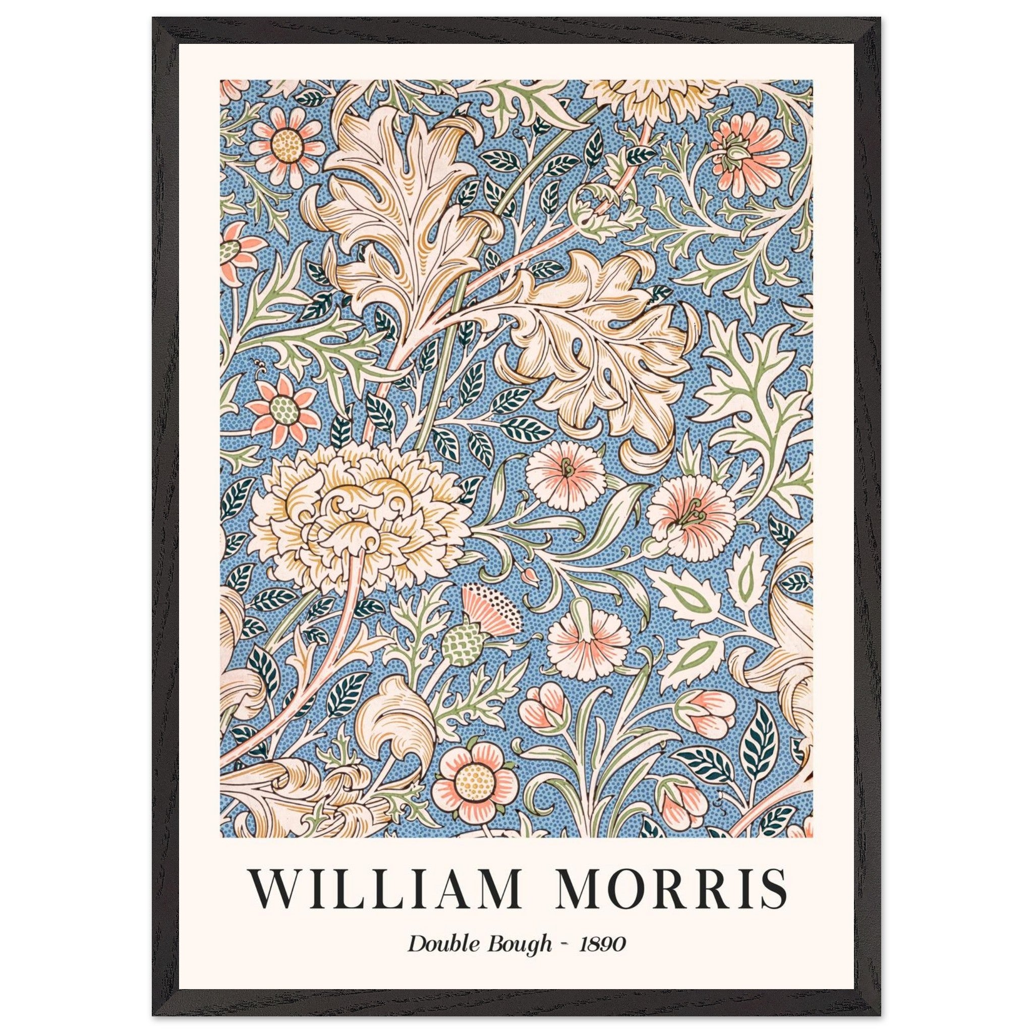 Artfulprints Poster met Lijst William Morris - Double bough 1890 - 50x