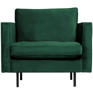 WOOOD classic fauteuil Rodeo – Velvet – Green Forest – 83x98x88