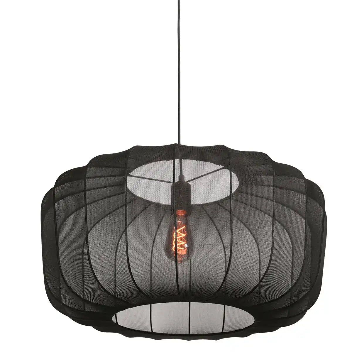Anne Light & home hanglamp Sable - 1 lichts - 60 x 150 cm - zwart