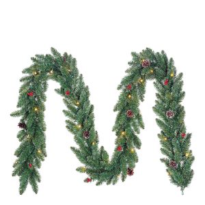Black Box Trees Creston Guirlande met Decoratie en Verlichting – L270 Black Box Trees Creston Guirlande met Decoratie en Verlichting – L270