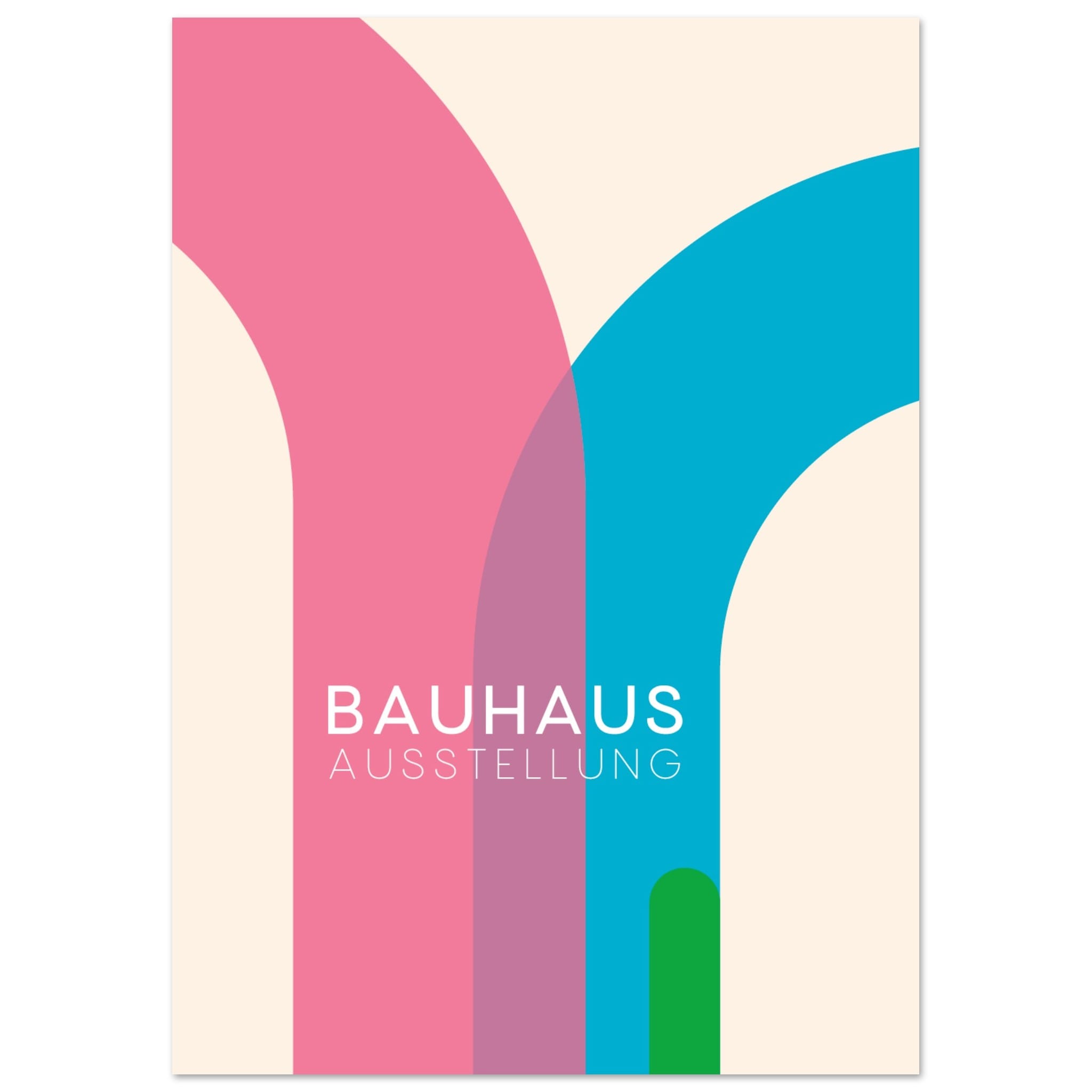 Artfulprints Poster Bauhaus - Ausstellung - A4 21x29.7 cm - Meerkleuri