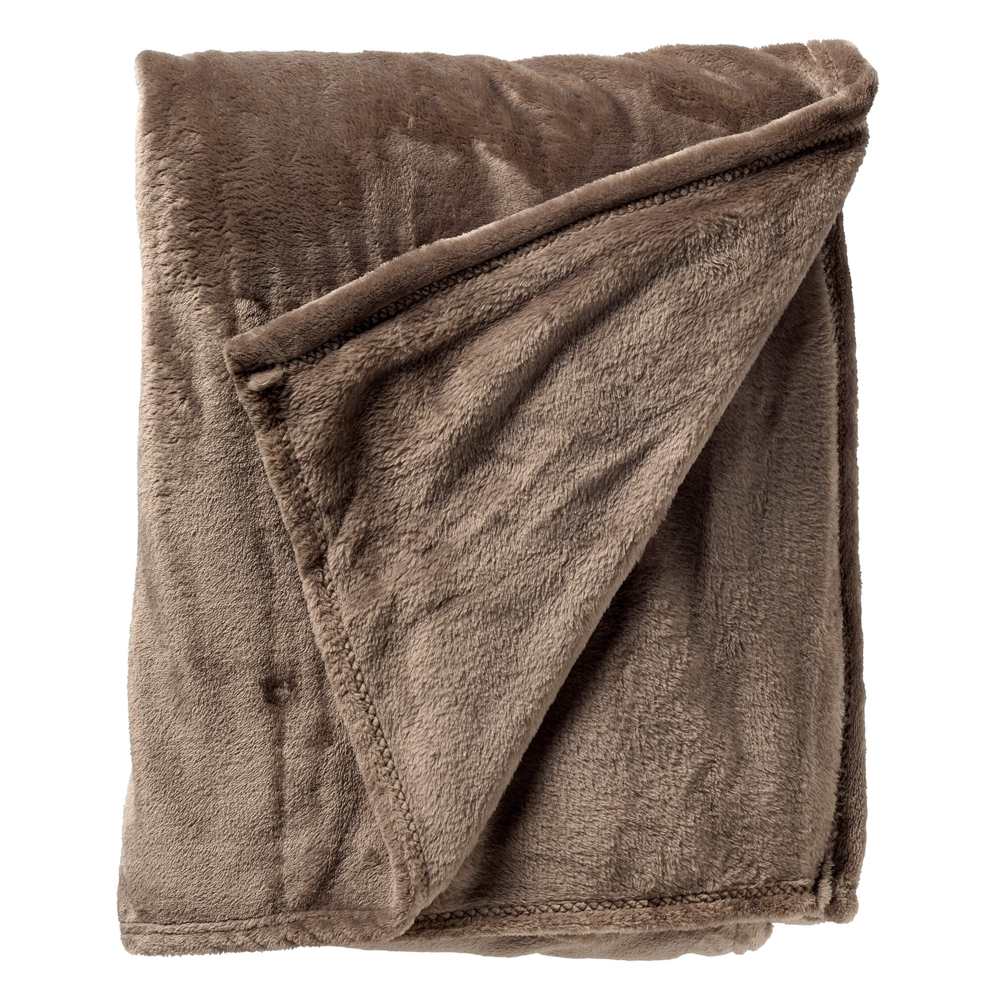 CHARLIE - plaid 200x220 cm - extra grote fleece deken - effen kleur -