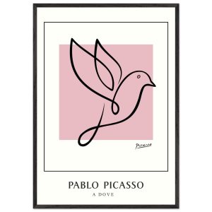 Artfulprints Poster met Lijst Pablo Picasso – A dove – 70×100 cm – Roz Artfulprints Poster met Lijst Pablo Picasso – A dove – 70×100 cm – Roz