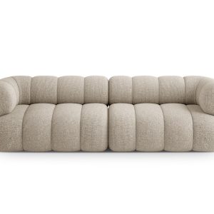 Cosmopolitan Design Bank Koge 4-zits, chenille donkerbeige – 95x240x70 Cosmopolitan Design Bank Koge 4-zits, chenille donkerbeige – 95x240x70
