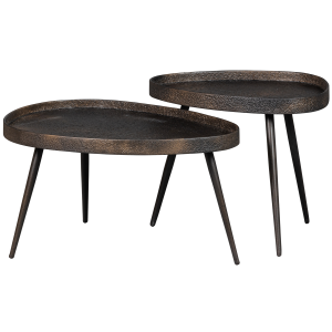 WOOOD bijzettafel Crude – Zink – Antique Bronze – 39x71x52 WOOOD bijzettafel Crude – Zink – Antique Bronze – 39x71x52