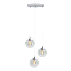 EGLO hanglamp Ariscani 2 – ø 42,5 cm – gekleurd glas – chroom EGLO hanglamp Ariscani 2 – ø 42,5 cm – gekleurd glas – chroom