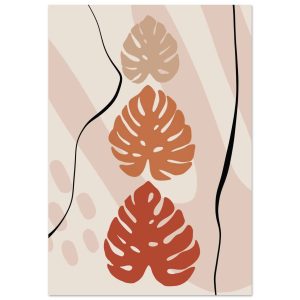 Artfulprints Poster Boho – Tropical trio – 70×100 cm – Taupe Artfulprints Poster Boho – Tropical trio – 70×100 cm – Taupe