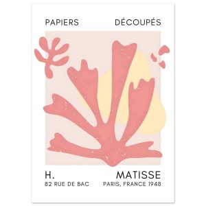 Artfulprints Poster Matisse – Abstract bloom taupe – 50×70 cm – Taupe Artfulprints Poster Matisse – Abstract bloom taupe – 50×70 cm – Taupe